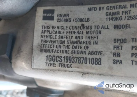 2007 Isuzu I-290 S z USA, uszkodzony, nr VIN 1GGCS199378701088